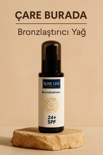 Roselive - Bronzlaştırıcı Yağ 100 Ml (24+ SPF) - 1