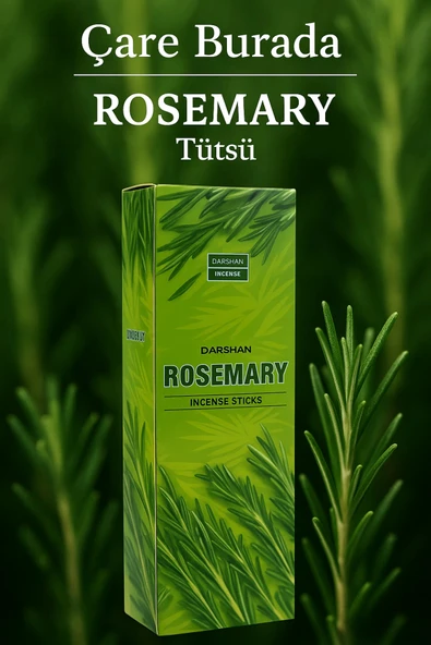 Darshan Incense - Rosemary 20'li Çubuk Tütsü (Biberiye) ürün görseli