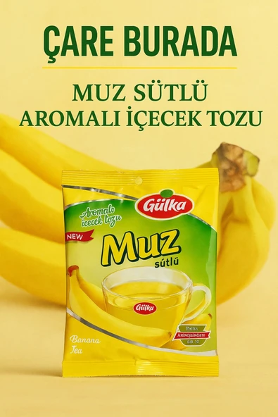 Muz Aromalı İçecek Toz 250 gr ürün görseli 1
