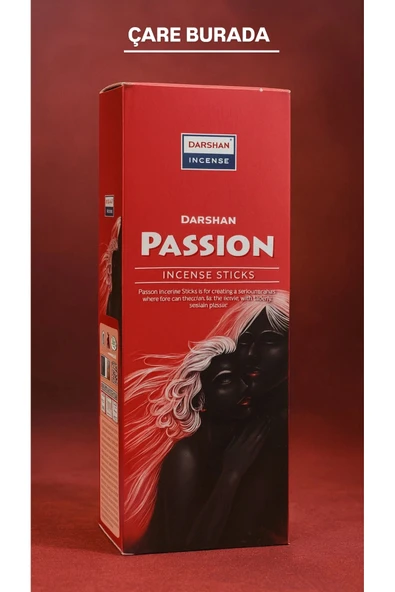 Darshan Incense - Passion 20'li Çubuk Tütsü ( Sevgi & Tutku & Aşk) ürün görseli