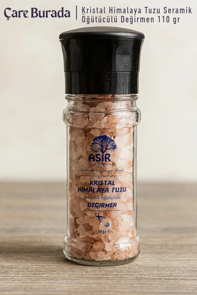 Asır - Kristal Himalaya Tuzu Seramik Öğütücülü Değirmen 110 gr ürün görseli