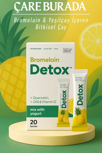 Bromelain Detox 20x8 Gr (Quercetin, Q10 & Vitamin C) - 1