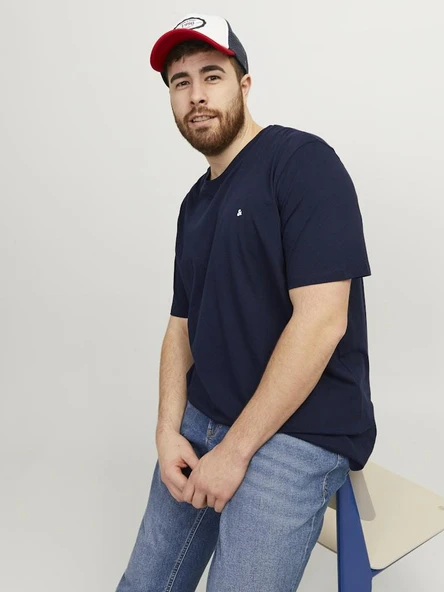 Jack Jones Peulos Büyük Beden Erkek Tişört 12253778 - 3