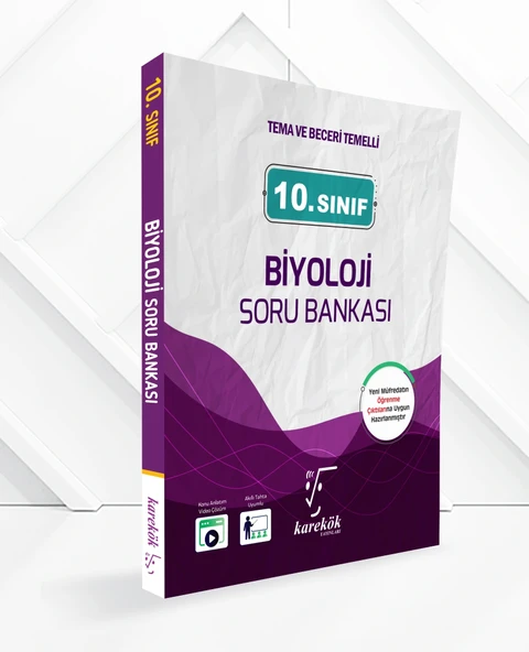 Karekök Yayınları 10.Sınıf Biyoloji Soru Bankası - Güncel Baskı ürün görseli
