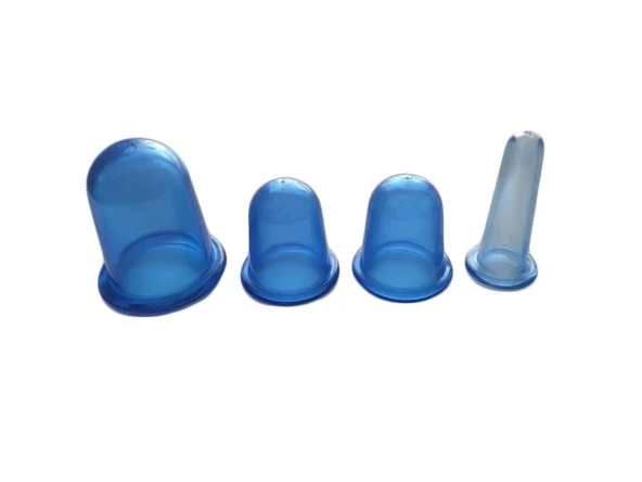 4 Boy Yüz Ve Vücut Masaj Kupası Facıal Cuppıng - 1
