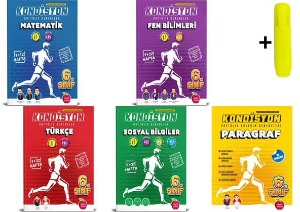 Newton 6.Sınıf Kondisyon Matematik Fen Türkçe Sosyal Paragraf Haftalık Kazanım Denemeleri Yeni ürün görseli