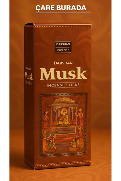 Darshan Incense - Musk 20'li Çubuk Tütsü ürün görseli