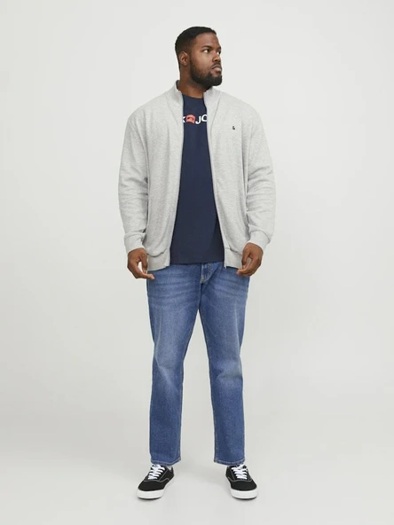 Jack Jones Carp Logo Büyük Beden Erkek Tişört 12184987 - 2