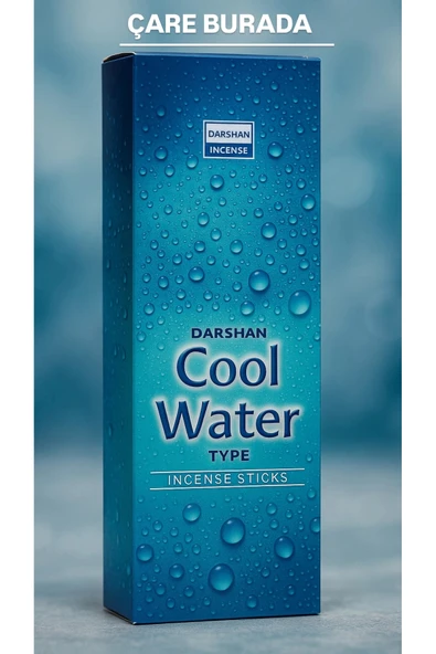 Darshan Incense - Cool Water 20'li Çubuk Tütsü ürün görseli