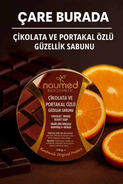 Naumed Biocosmetic - Çikolata & Portakal Özlü Güzellik Sabunu ürün görseli