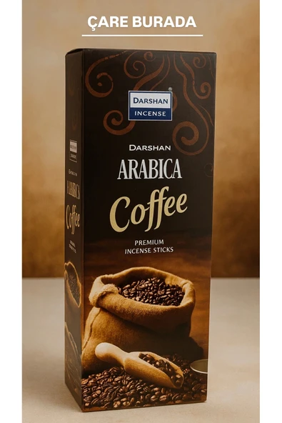 Darshan Incense - Arabican Coffe 20'li Çubuk Tütsü