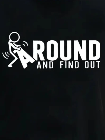 Erkek Around Baskılı Süprem T-shirt - Resim 3