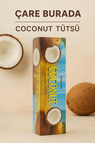 Darshan Incense - Coconut Çubuk Tütsü (20'li) ürün görseli