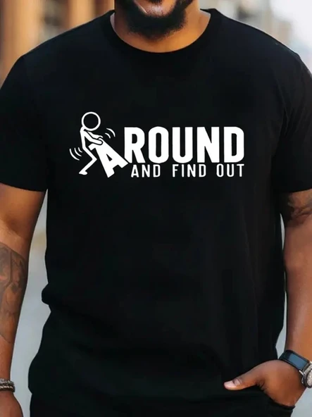 Erkek Around Baskılı Süprem T-shirt ürün görseli