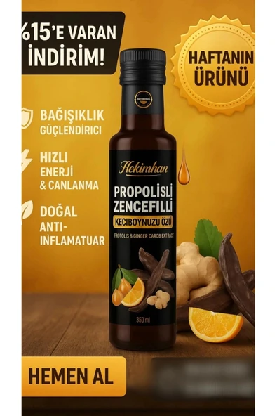 Propolisli Zencefilli Keçiboynuzu 350 ml ürün görseli