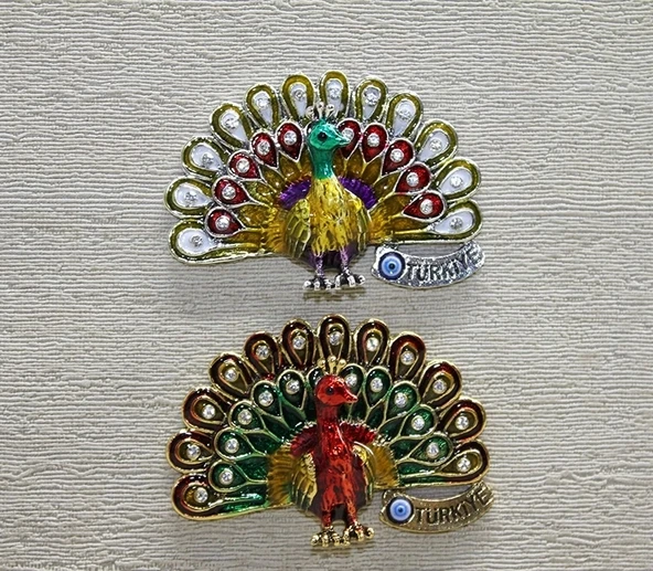 Swaroski Tavuskuşu Magnet Alk3852 ürün görseli