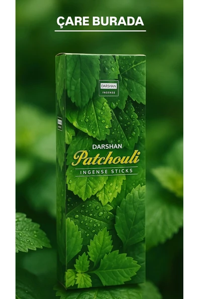 Darshan Incense - Patchouli 20'li Çubuk Tütsü (Paçuli) ürün görseli