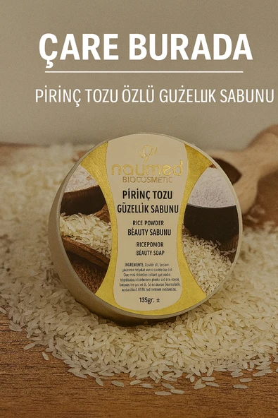 Naumed Biocosmetic - Pirinç Tozu Özlü Güzellik Sabunu ürün görseli