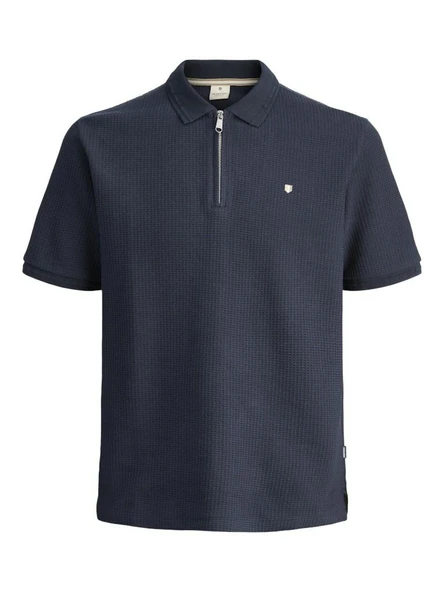 Jack Jones Bluceron Regular Fit Fermuarlı Erkek Polo Yaka Tişört 12284397 - 1