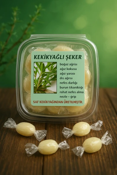 Doğal Kekikyağlı Şeker (25 Adet)