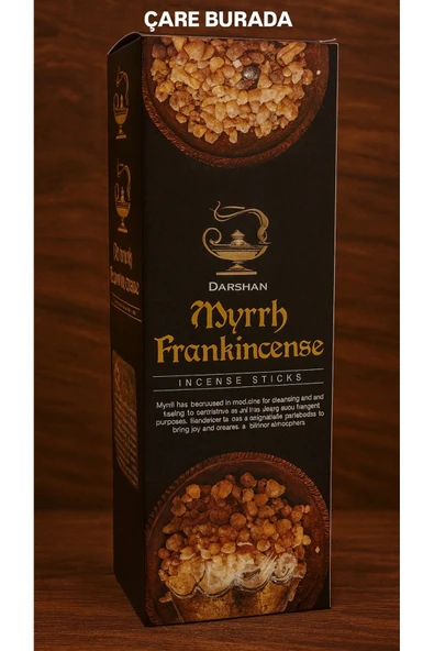 Darshan Incense - Myrrh Frankincense 20'li Çubuk Tütsü (Akgünlük)