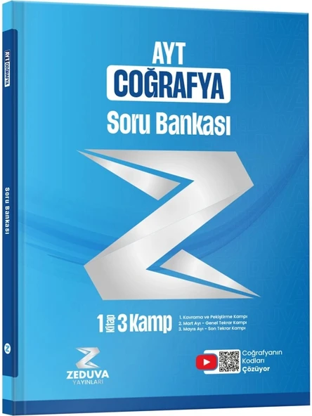 Zeduva Yayınları Coğrafyanın Kodları Ayt Coğrafya 1 Kitap 3 Kamp Soru Bankası - Yunus Turan ürün görseli