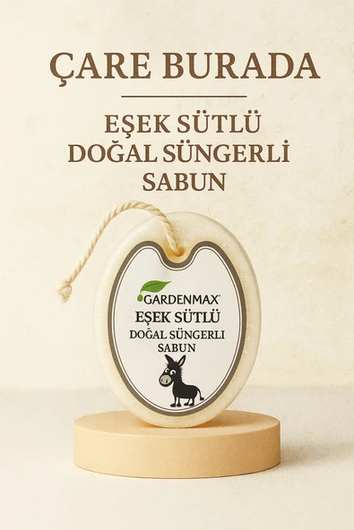 Gardenmax - Eşek Sütlü Doğal Süngerli Sabun ürün görseli