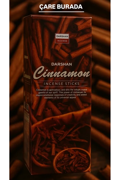 Darshan Incense - Tarçın 20'li Çubuk Tütsü ( & Sevgi & Bolluk) ürün görseli