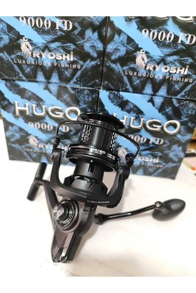 Hugo 9000 Metal Kafa Metal Kol Grafit Gövde Olta Makinesi – Dayanıklı ve Hafif - 4