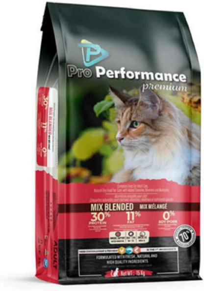 Pro Performance Premium Adult Cat Mix Yetişkin Kedi Maması 15 Kg