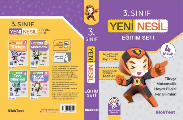Tudem Bloktest 3.sınıf Yeni Nesil Eğitim Seti (4 Kitap) ürün görseli 1