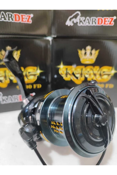 King 9000 Metal Kafa Metal Gövde Dayanıklı Olta Makinesi – Büyük Balık Avı İçin Profesyonel - 6