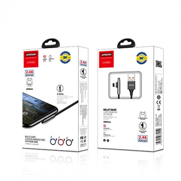 Joyroom S-M98K 1.2M 3A Lightning Şarj ve Data USB Kablosu Kırmızı - 2