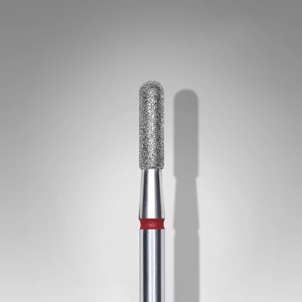 Staleks Elmas Manikür Freze Ucu Yuvarlatılmış Silindir Model Kırmızı FA30R023-8 ürün görseli