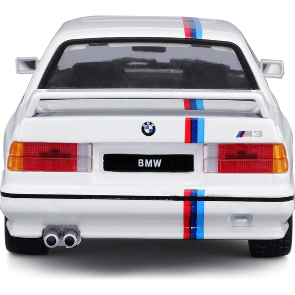 Bburago Bmw M3 (E30) 1988 1:24 Model Araba - Beyaz - 3