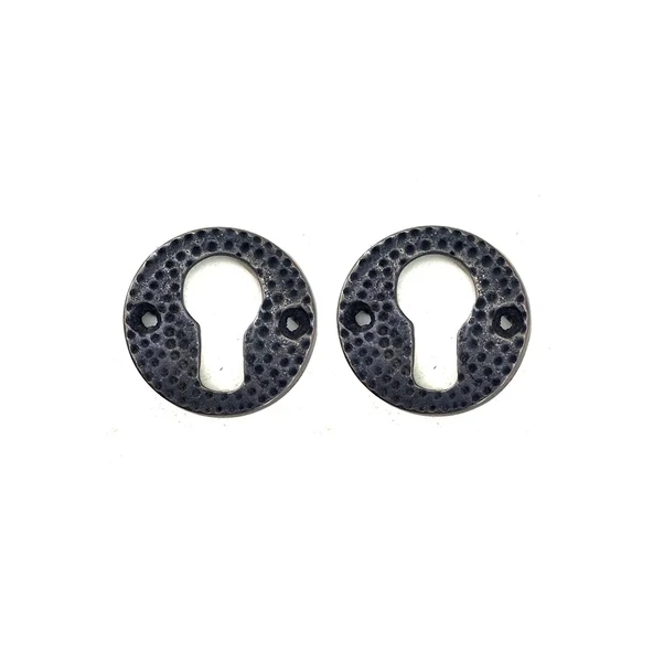 Antika Tarz Dekoratif Pirinç Oda Kilit Rozeti - 49mm, Oksit ürün görseli