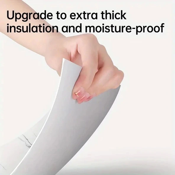 Gri Mermer Desen Duvar Sticker (30*30) - Resim 4