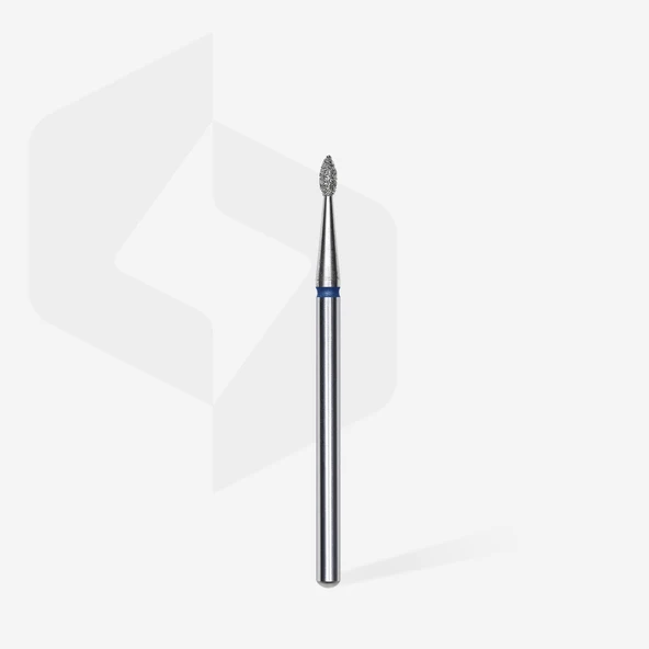 Staleks Elmas Manikür Freze Ucu Sivri Damla Model Mavi 4mm FA40B016-4 - 2
