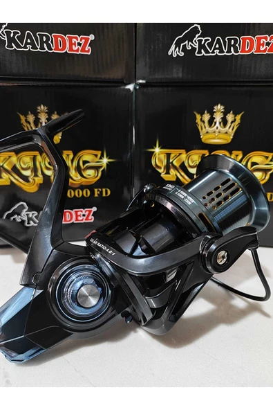 King 9000 Metal Kafa Metal Gövde Dayanıklı Olta Makinesi – Büyük Balık Avı İçin Profesyonel - 2