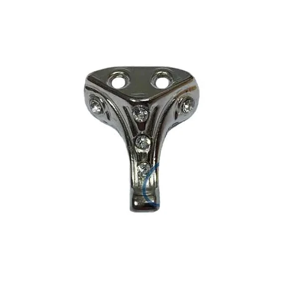 Moda Taşlı Ahşap, Mdf, Sunta Sandık Ayağı, Kutu Ayak 2,5 Cm - Nikel ürün görseli