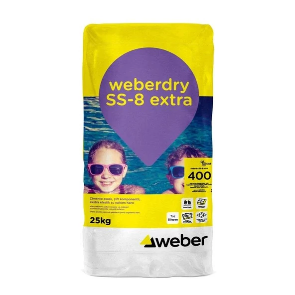Weber Dry SS-8 Extra Süper Elastik Su Yalıtımı 25+10 Kg - 1