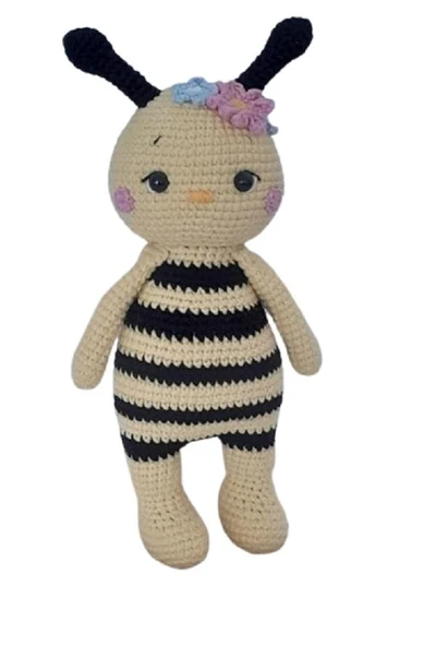 Arı Vız Vız Bebek Amigurumi Organik Oyuncak - 1
