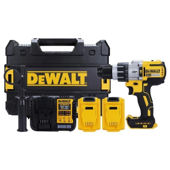 DeWalt DCD996P2-QW 18V XR Kömürsüz Darbeli Matkap Seti (2x5.0Ah Akü + Çanta)