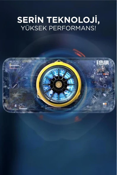 ACC-20 Kablolu Cep Telefonu Soğutma Fanı Gamer Oyuncu Radyatör Soğutucu - 4