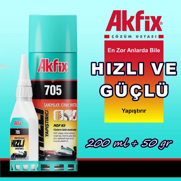 705 Hızlı Yapıştırıcı (200 Ml + 50 Gr) - 1