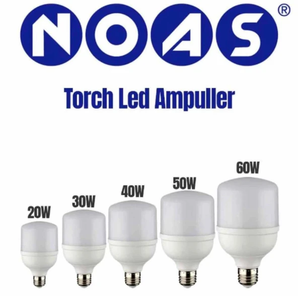 NOAS 40W TOUCH LEDLİ AMPUL BEYAZ 3950LM-6500K ürün görseli