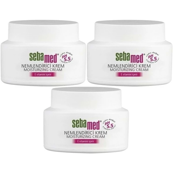 Sebamed Nemlendirici Cilt Bakım Kremi 75ML Günlük Bakım (Yüz - Boyun - Vücut) (3 Lü Set) ürün görseli 1