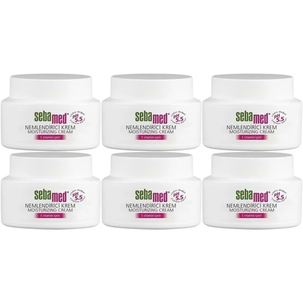 Sebamed Nemlendirici Cilt Bakım Kremi 75ML Günlük Bakım (Yüz - Boyun - Vücut) (6 Lı Set) ürün görseli 1