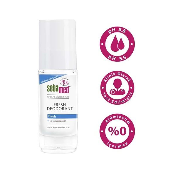 Sebamed Deodorant Roll-On 50ML Balsam Hassas/Sensitive + Roll-On 50ML Fresh (Karma 2 Li Set) - 5