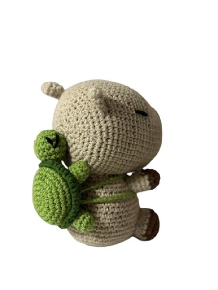 Sevimli Capibara Amigurumi Organik Oyuncak - 3